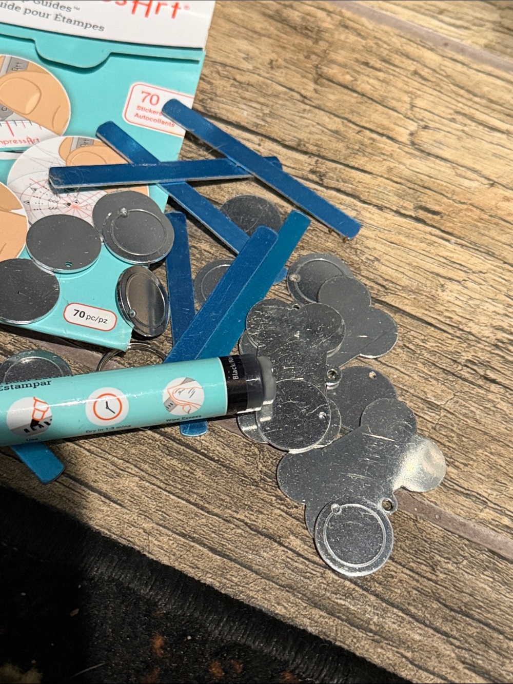 imPRESS Metal Stamping Starter Tools Kit - Aqua Blue - Picture 7 of 8